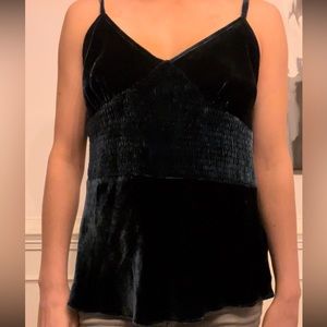 Banana republic velvet tank top